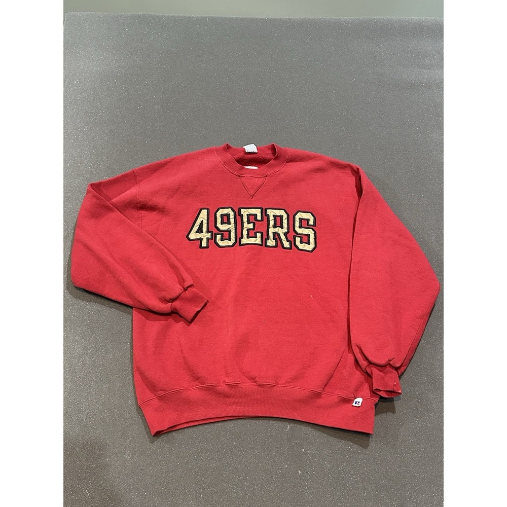 Vintage Russel San Francisco 49'ers NFL Heavy Crew Neck Sweater XL